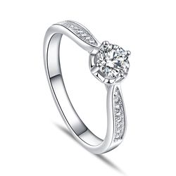 OLIVIE Zásnubní stříbrný prsten PARIS 5080 