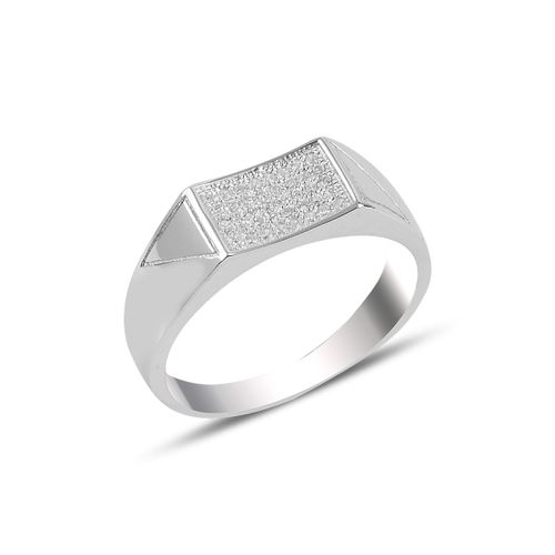 OLIVIE Pánský stříbrný prsten 3732 