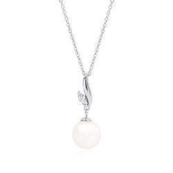 OLIVIE Stříbrný řetízek s perlou 328