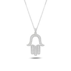 OLIVIE Stříbrný náhrdelník HAMSA 385