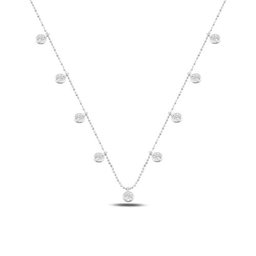 OLIVIE Stříbrný náhrdelník se zirkony 478