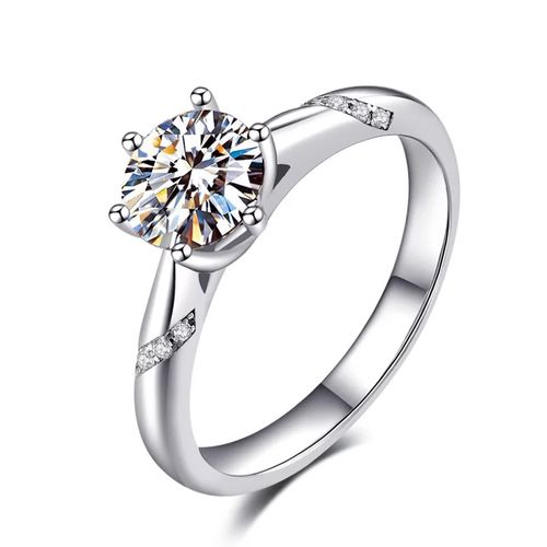 OLIVIE Stříbrný zásnubní prsten AMBER 4131 