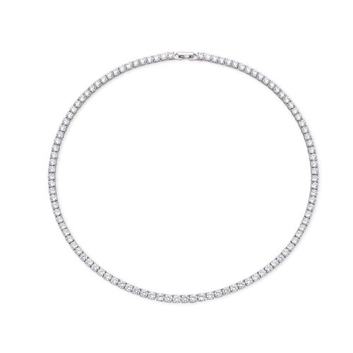 OLIVIE Stříbrný tenisový 40cm/4mm náhrdelník 728