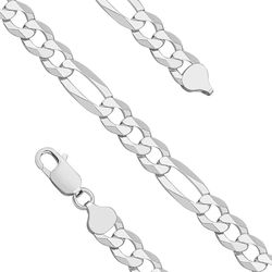 OLIVIE Stříbrný pánský 55cm náhrdelník FIGARO 562