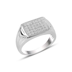 OLIVIE Pánský stříbrný prsten 3731 