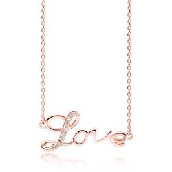 OLIVIE Stříbrný náhrdelník LOVE ROSE 493