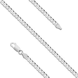OLIVIE Stříbrný pánský 60cm náhrdelník 563