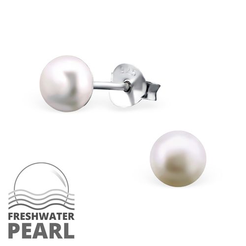 OLIVIE Stříbrné náušnice s perlou 130