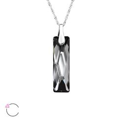 OLIVIE Stříbrný náhrdelník se Swarovski krystalem NIGHT 123