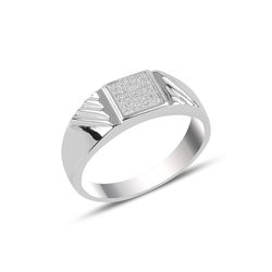 OLIVIE Pánský stříbrný prsten 3727 
