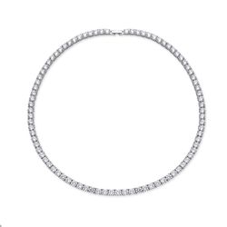 OLIVIE Stříbrný tenisový 50cm/5mm náhrdelník 729