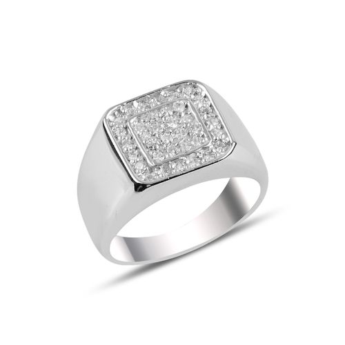 OLIVIE Pánský stříbrný prsten 5709 
