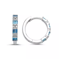 Stříbrné náušnice AQUAMARINE 9536