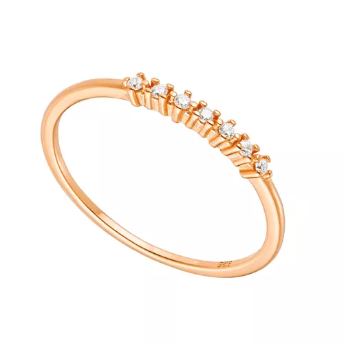 Stříbrný něžný prstýnek ROSE 8859 