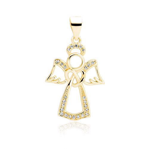 OLIVIE Stříbrný přívěsek ANDĚL GOLD 434