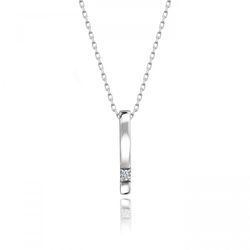 OLIVIE Stříbrný náhrdelník se Swarovski zirkonem 435