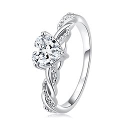 OLIVIE Stříbrný prsten ROMANTIC 7004 