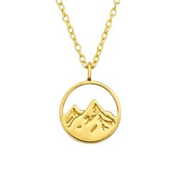 Stříbrný náhrdelník SILVER MOUNTAIN GOLD 766