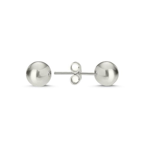 OLIVIE Stříbrné náušnice kuličky 6 mm 170
