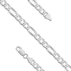 OLIVIE Stříbrný 55cm náhrdelník FIGARO 564