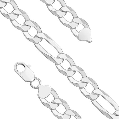 OLIVIE Stříbrný pánský 50cm náhrdelník FIGARO 562