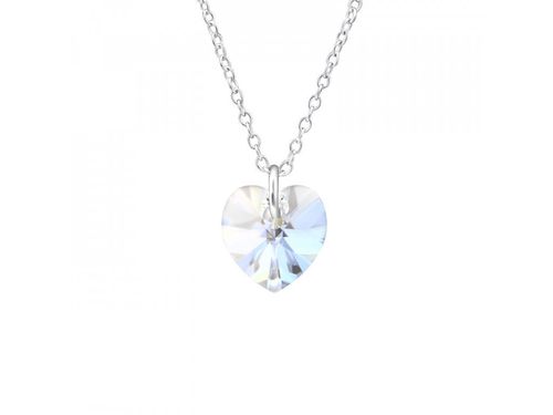 OLIVIE Stříbrný náhrdelník SRDCE Swarovski 401
