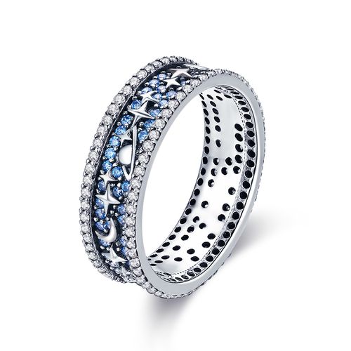 OLIVIE Stříbrný prsten HVĚZDNÁ OBLOHA 3391 