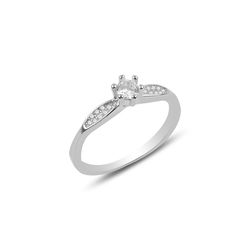 OLIVIE Stříbrný zásnubní prsten 3180 