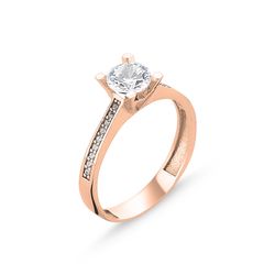OLIVIE Stříbrný prsten ROSE 3107 