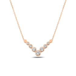 OLIVIE Stříbrný náhrdelník ROSE 479