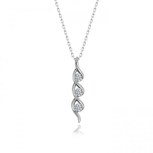 OLIVIE Stříbrný náhrdelník SWAROVSKI 370