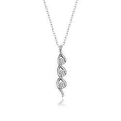 OLIVIE Stříbrný náhrdelník SWAROVSKI 370