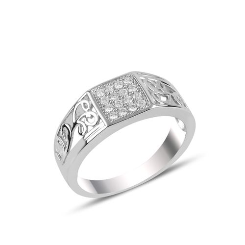 OLIVIE Pánský stříbrný prsten 3723 