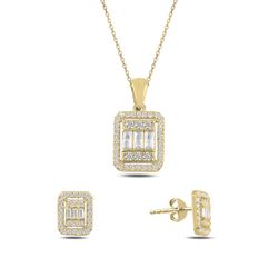 OLIVIE Sada stříbrných šperků GOLD 479