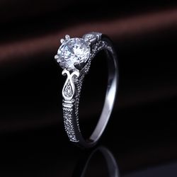 OLIVIE Stříbrný prsten 2182 