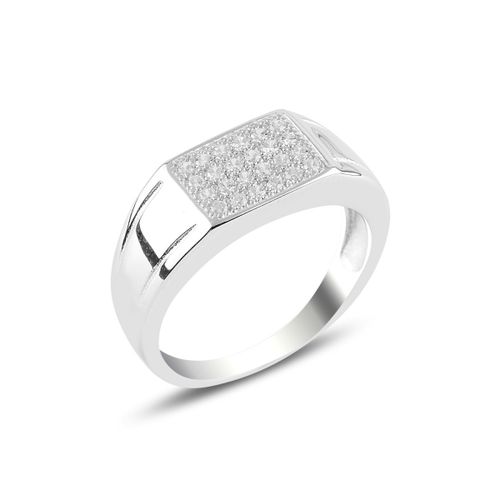 OLIVIE Pánský stříbrný prsten 5716 