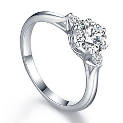 OLIVIE Zásnubní stříbrný prsten BEVERLY 5081 