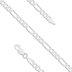 OLIVIE Stříbrný 21cm náramek FIGARO 716