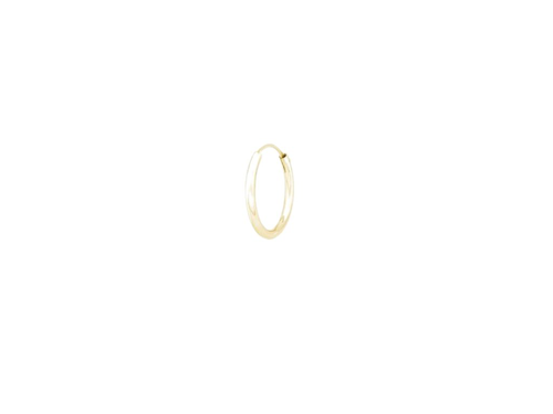 Stříbrný 14mm KROUŽEK GOLD 1 ks 8786