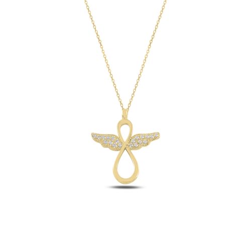 OLIVIE Stříbrný náhrdelník ANDĚL GOLD 553