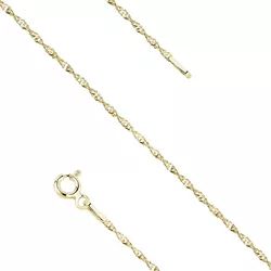 Stříbrný 19cm náramek SINGAPUR GOLD 9586