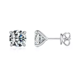 Stříbrné náušnice MOISSANITE 9733