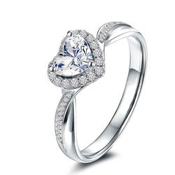 OLIVIE Stříbrný prsten SRDCE 5419 