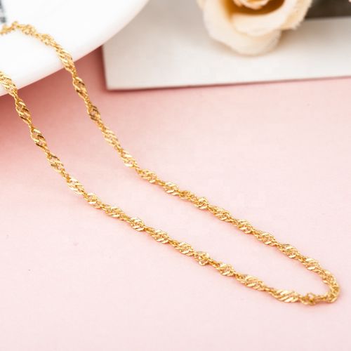 OLIVIE GOLD TWISTED 40cm stříbrný řetízek 463