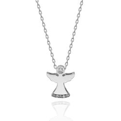 OLIVIE Stříbrný náhrdelník ANDĚL se Swarovski zirkony 435