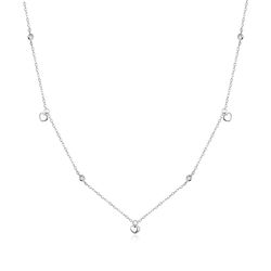 OLIVIE Stříbrný srdíčkový náhrdelník 445