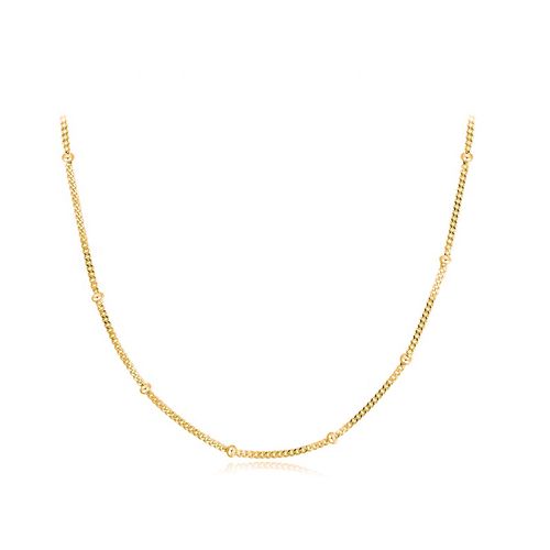 OLIVIE CHOKER GOLD kuličkový stříbrný řetízek 459
