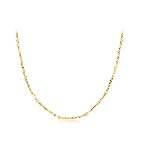 OLIVIE CHOKER GOLD kuličkový stříbrný řetízek 459