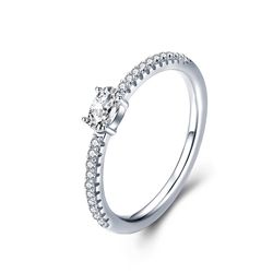 OLIVIE Zásnubní stříbrný prsten 3789 