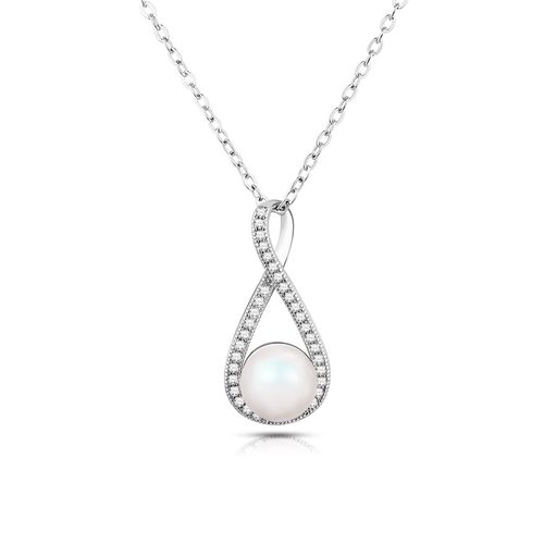 OLIVIE Stříbrný náhrdelník PERLA 411